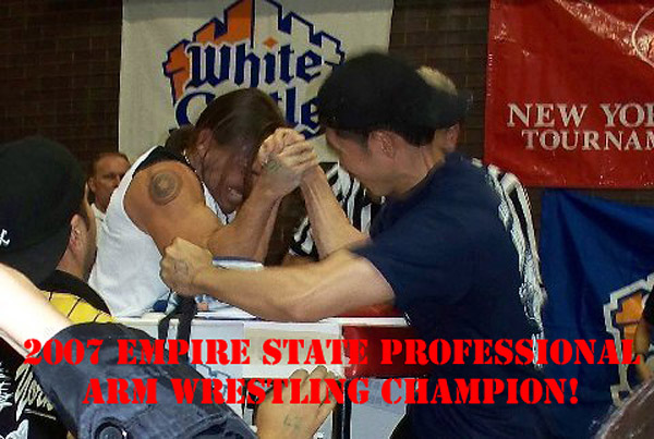 2007 Empire State Professional Arm Wrestling Champion Awarded To Joseph Justin